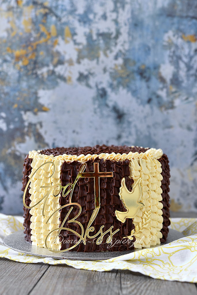 Tort czekoladowy na bierzmowanie Tort czekoladowy na bierzmowanie