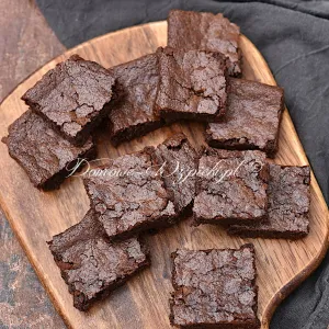 Brownies kokosowe bez glutenu, laktozy i jajek