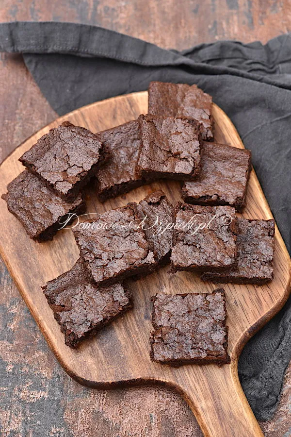 Brownies kokosowe bez glutenu, laktozy i jajek