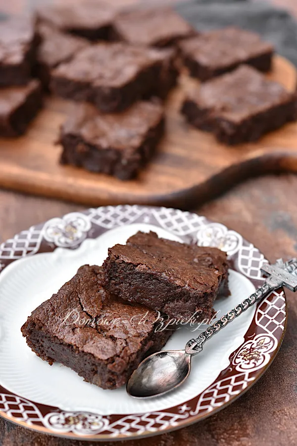 Brownies kokosowe bez glutenu, laktozy i jajek