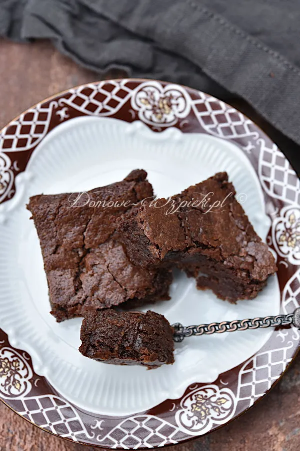 Brownies kokosowe bez glutenu, laktozy i jajek