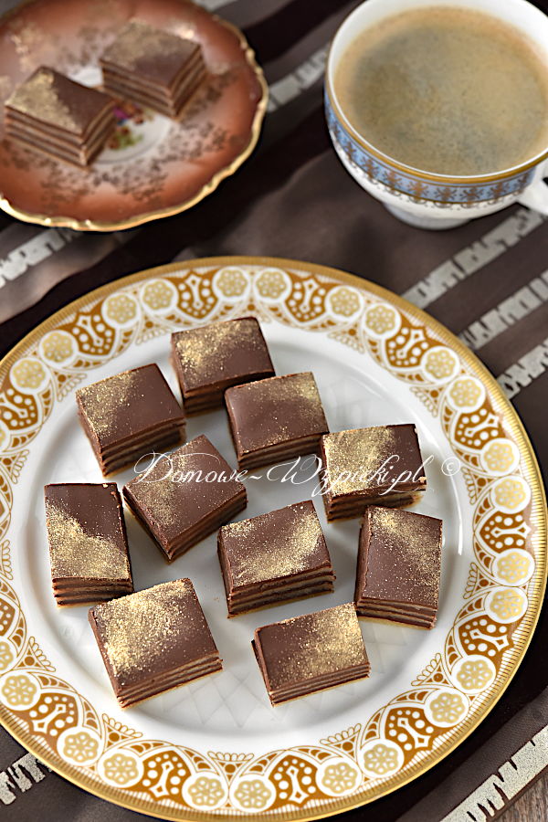 Pralinki marcepanowo- czekoladowe w paski