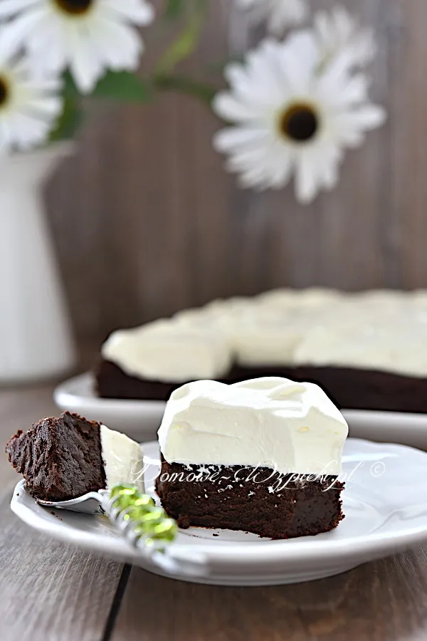 Brownies z kremem mascarpone (low carb, keto)