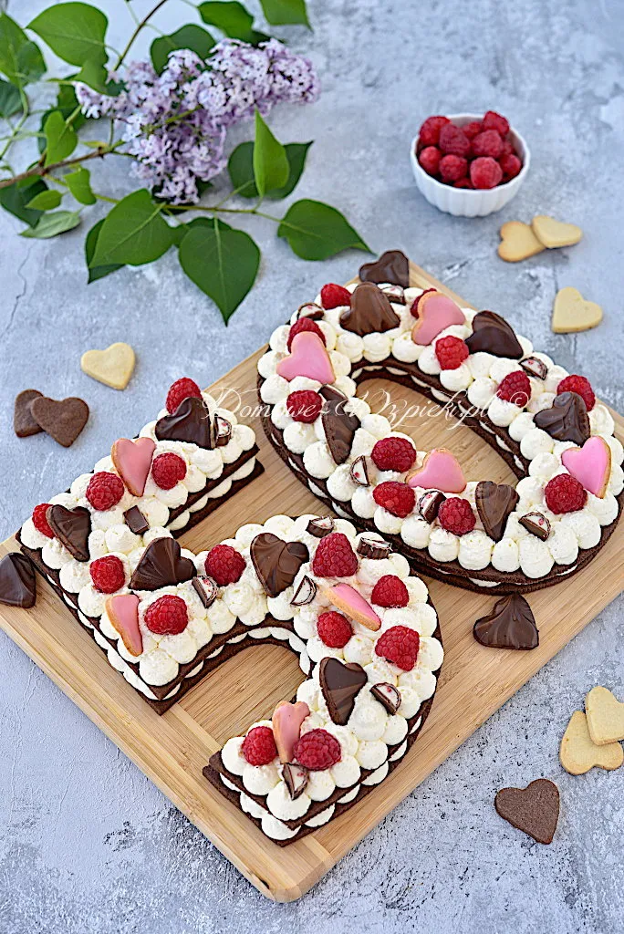 Number Cake z kruchego ciasta Number Cake z kruchego ciasta