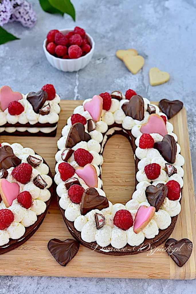 Number Cake z kruchego ciasta Number Cake z kruchego ciasta