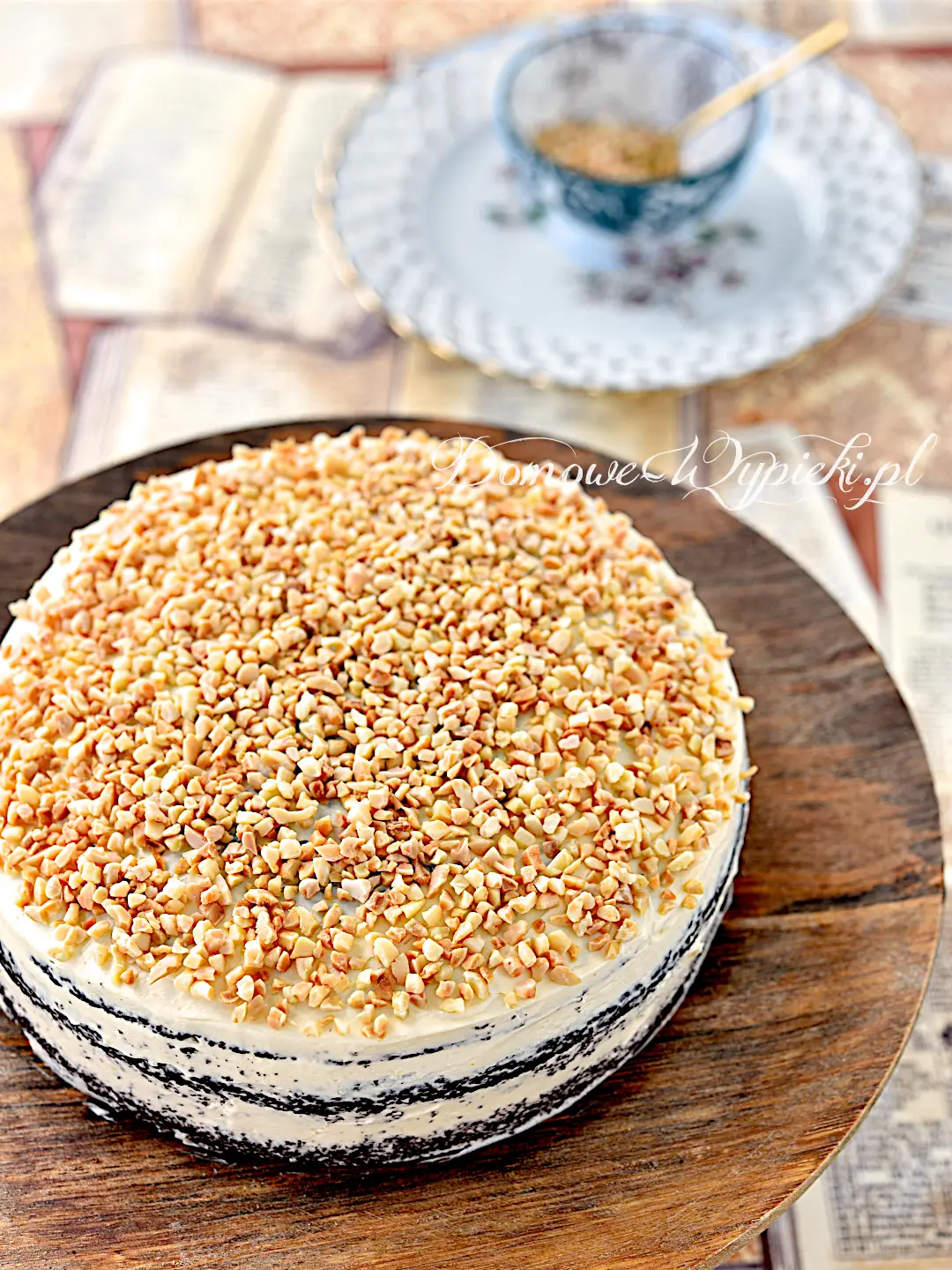 Tort czekoladowy z masą maślaną (low carb, keto)