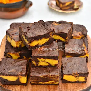 Keto sernikobrownie z dynią