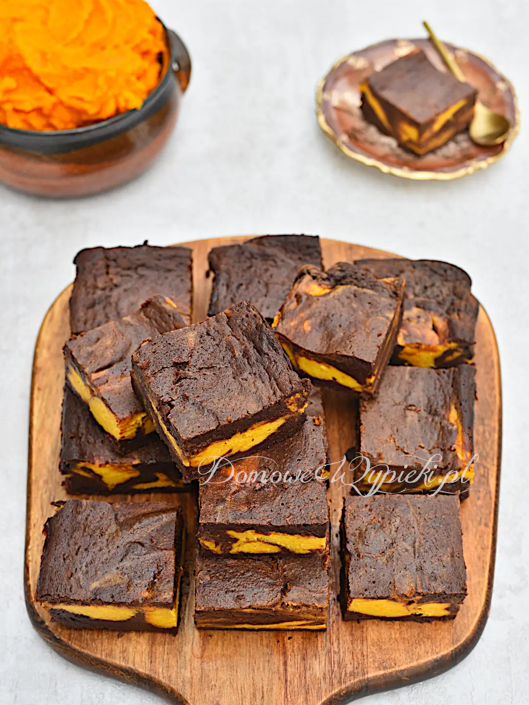 Keto sernikobrownie z dynią
