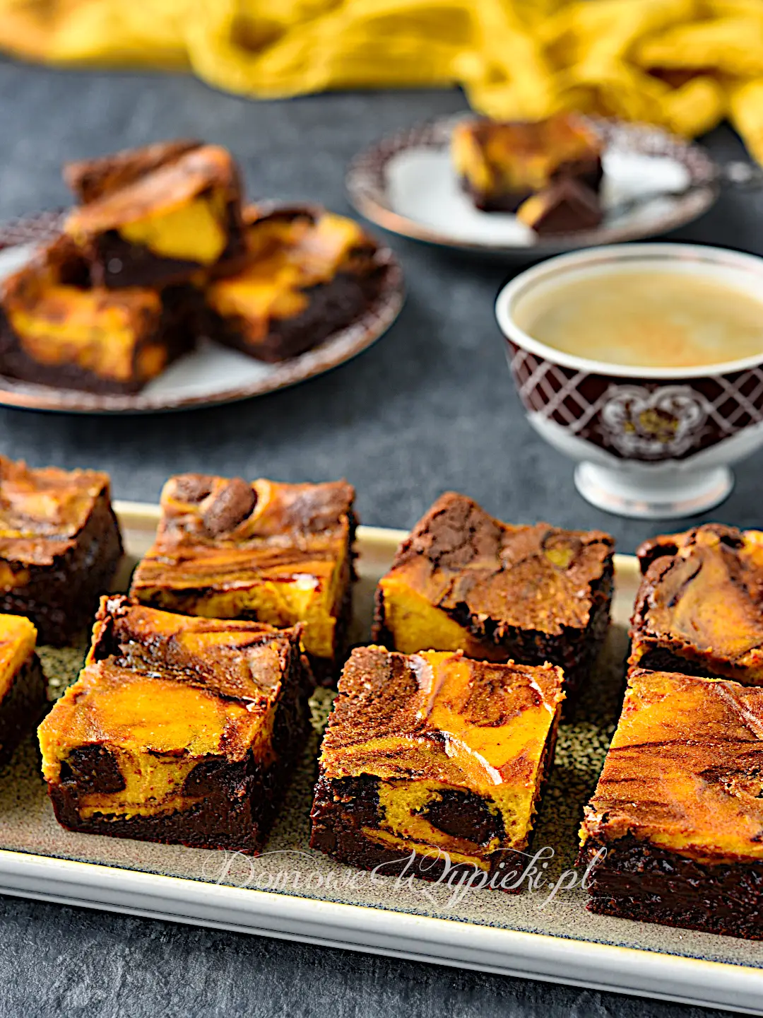 Sernikobrownie z dynią Sernikobrownie z dynią