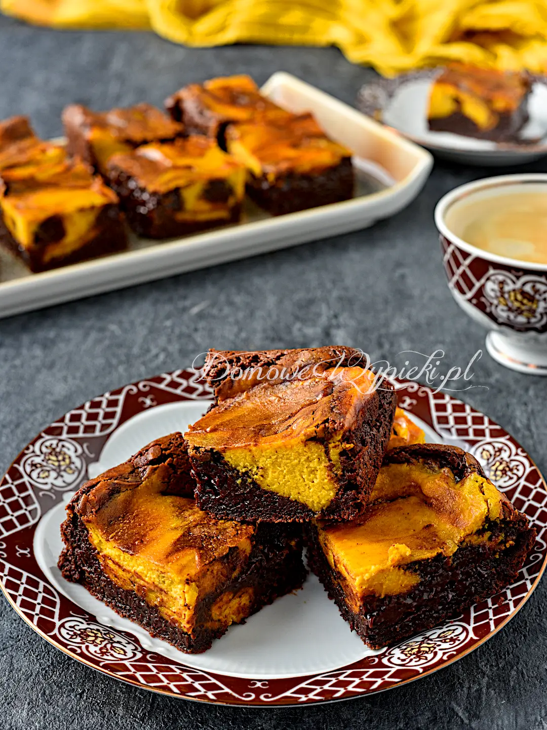 Sernikobrownie z dynią Sernikobrownie z dynią
