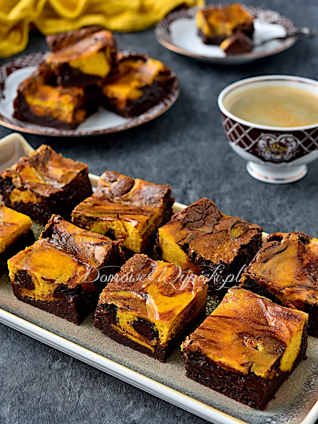 Sernikobrownie z dynią Sernikobrownie z dynią