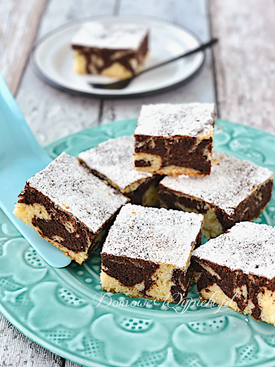 Marmurkowe ciasto marcepanowe