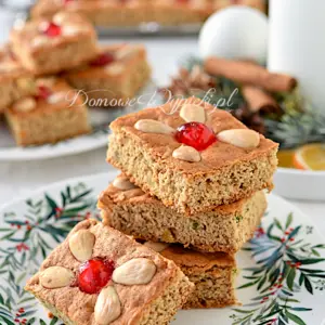 Miodowy placek bożonarodzeniowy na dużą blachę