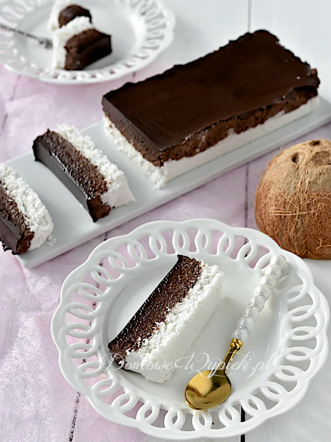  Keto ciasto Bounty bez pieczenia