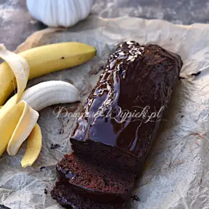 Szybki czekoladowy chlebek bananowy