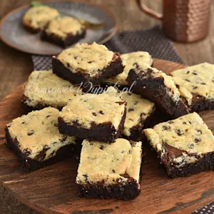 Bezglutenowe brookie - brownie z ciasteczkami