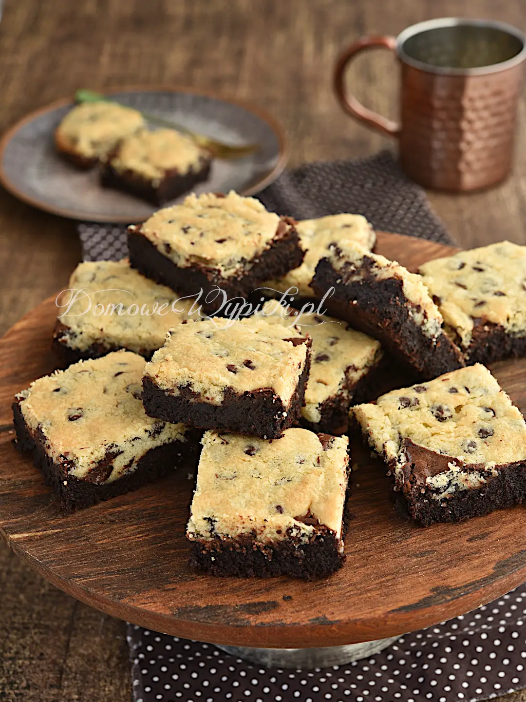 Bezglutenowe brookie - brownie z ciasteczkami Bezglutenowe brookie - brownie z ciasteczkami