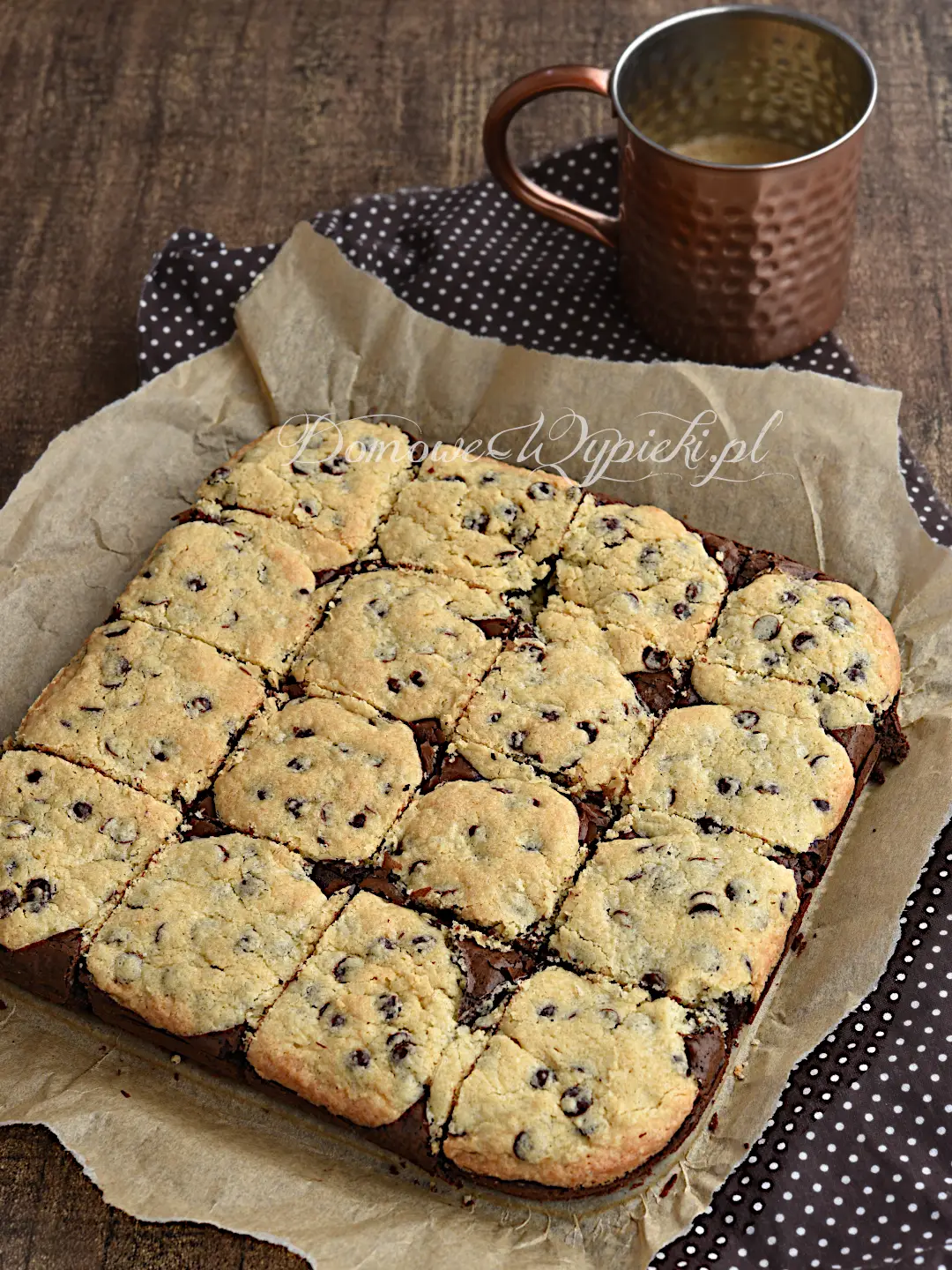 Bezglutenowe brookie - brownie z ciasteczkami