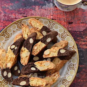 Cantuccini (Biscotti) dwukolorowe