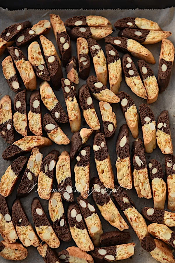 Cantuccini (Biscotti) dwukolorowe