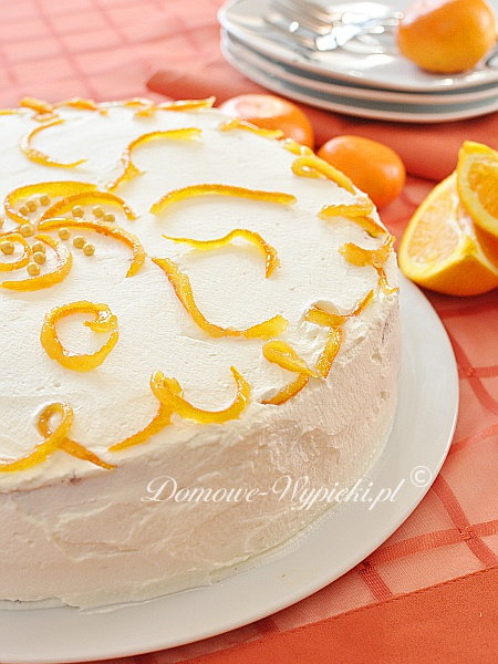 zawijany tort pomarańczowy