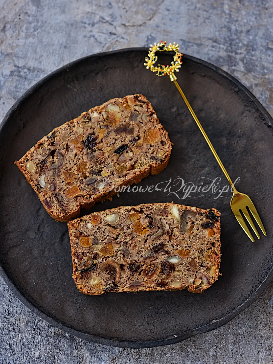 Chleb owocowy (bezglutenowy, wegański)