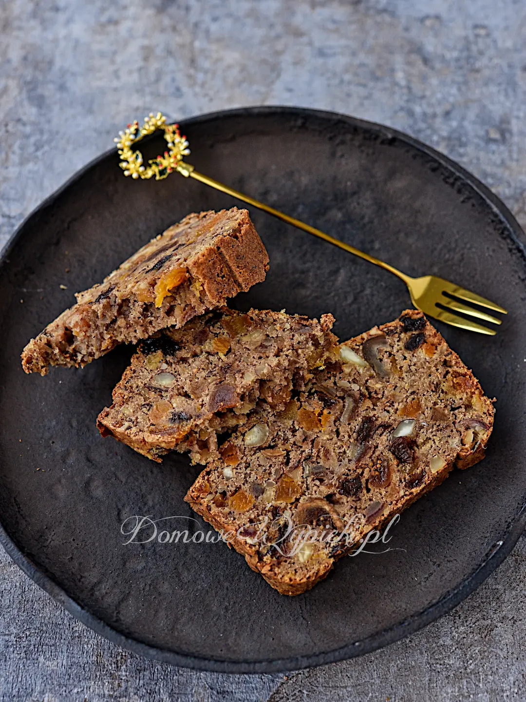 Chleb owocowy (bezglutenowy, wegański)