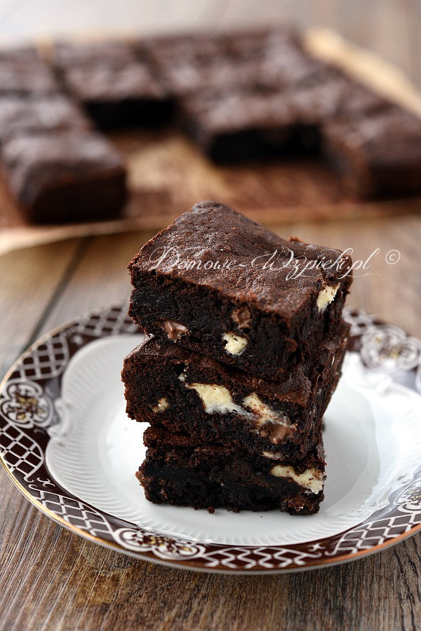 Potrójnie czekoladowe brownies