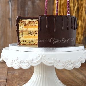 Tort ajerkoniakowo- czekoladowy